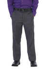 Gioberti Boys Flat Front Dress Pants, Charcoal, 7