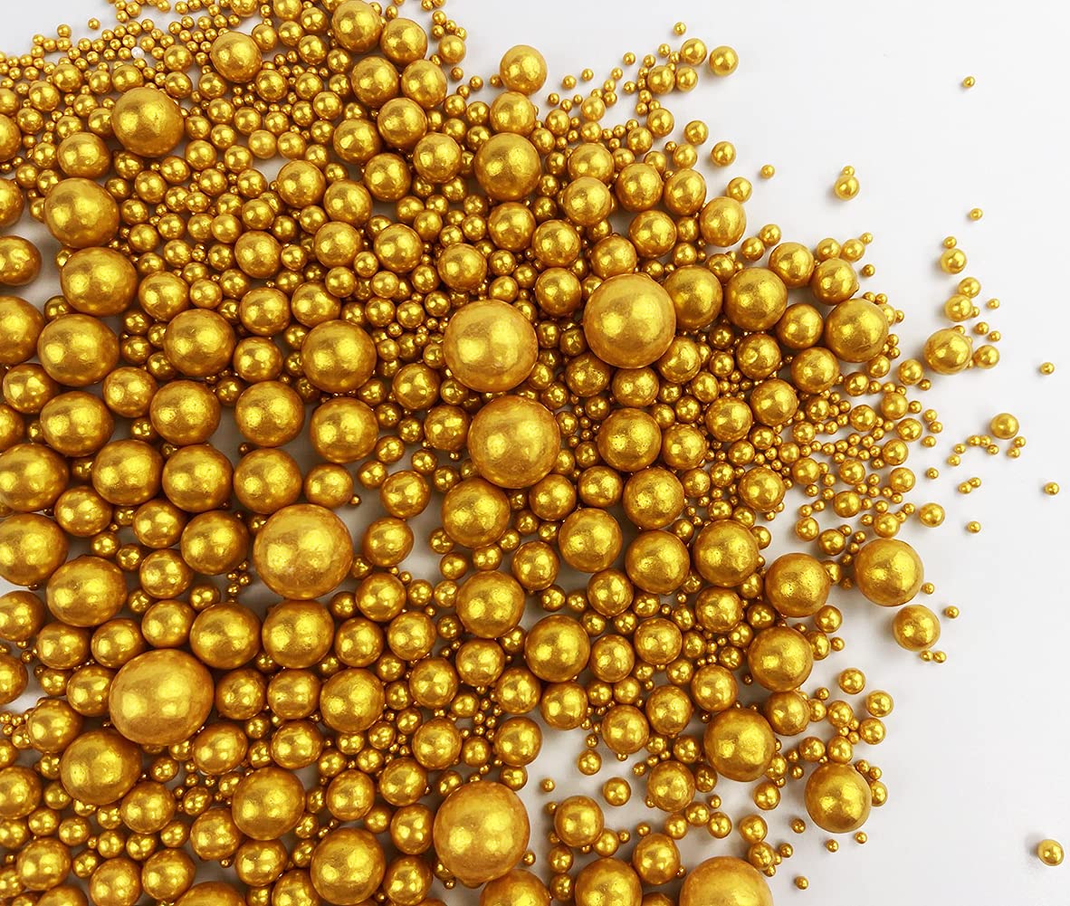 Sprinkles Sugar Pearls 120G/ 4.2Oz, Cupcake Cake Topper Mix Sprinkles For Baking Manvscakes Jimmies Cookie Crystal Decorating No