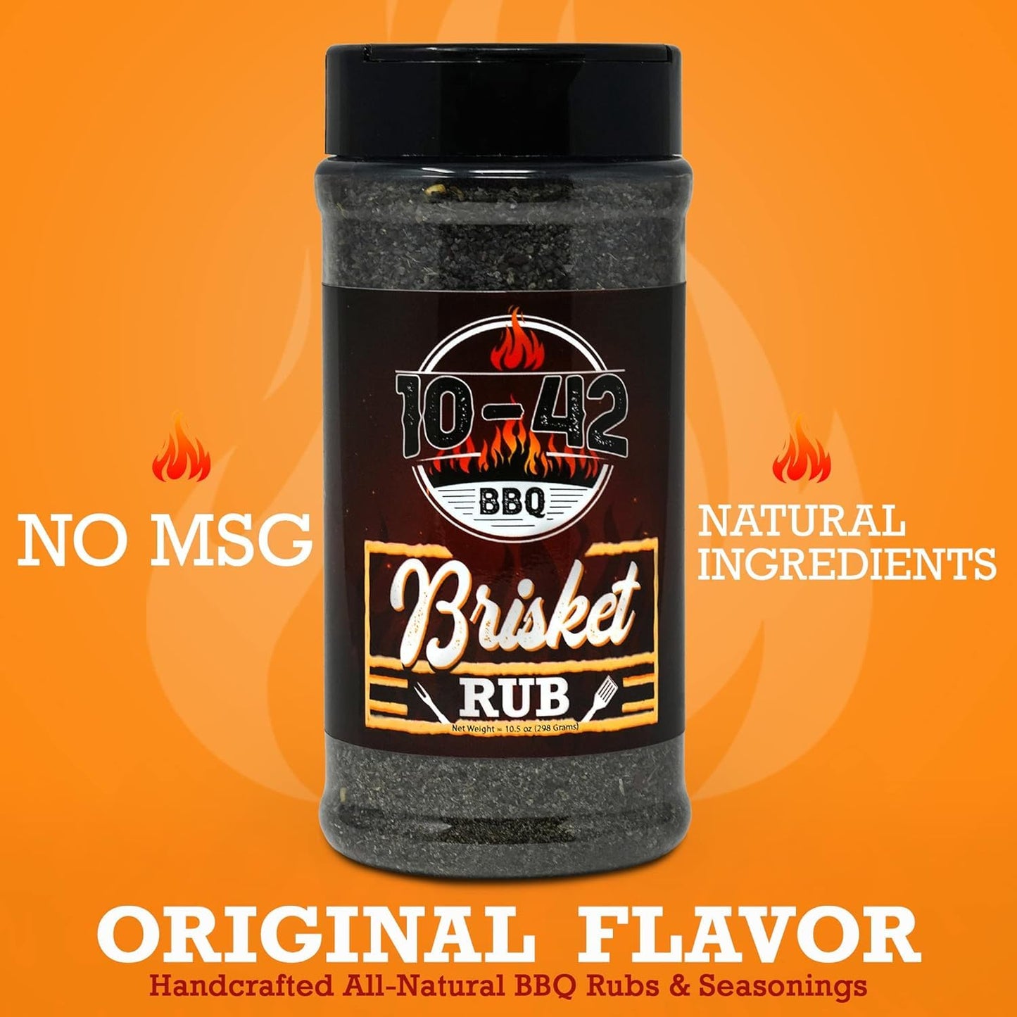 Five Star Seasonings BBQ Brisket Rub, All-Natural Spice Seasoning, 10.5 oz, No MSG, Ideal for smoky aroma and Grilling