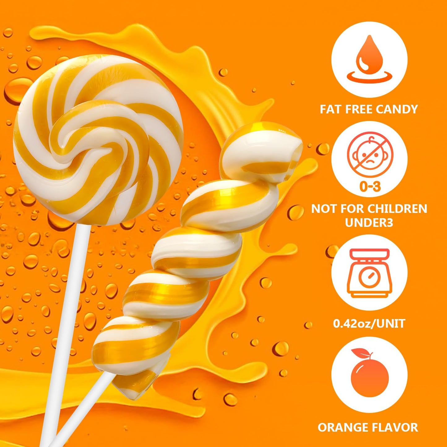 Gold White Twisty & Swirl Lollipops 32 Pack (16 Twist & 16 Swirl), Candy Swirl Lollipops Individually Wrapped Suckers, Kid'S Lol