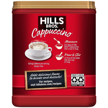 Hills Bros Classic Cappuccino, (Pack Of 6)