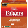 Folgers Colombian Coffee, Medium Roast, Keurig K-Cup Pods 48 Count