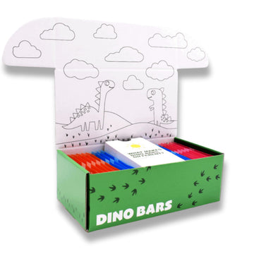 Dino Bars - Organic Fruit Bar For Kids 1+ | Fruit, Oats, Hemp Hearts, Coconut Oil And Edible Paper (Variety, 18 Pack)