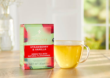 Taylors Of Harrogate Strawberry & Vanilla Green Tea, 20 Teabags (Pack Of 6)