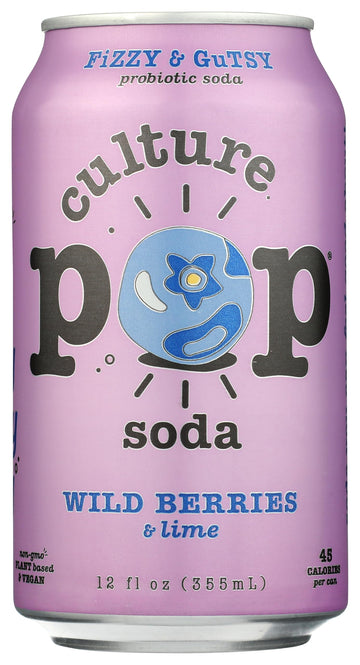 Culture Pop Soda Probiotic Wild Berry 12 FO