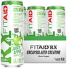 LIFEAID FITAID RX Workout Recovery Drink, BCAAs, Glucosamine, Turmeric, Juicy Apple, 12 Fl Oz (Pack of 12)