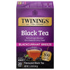 Twinings Blackcurrant Breeze Black Tea Individually Wrapped Bags, 20 Count (Pack Of 6), Sweet, Tangy Taste, Caffeinated, Enjoy Hot Or Iced | Packaging May Vary