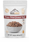 Mountain Essentials Freeze-Dried Ground Beef – Pre-Cooked And Ready-To-Eat Hamburger Meat | Everyday Meal Prep, Emergency Food Supply, Camping And Survival Food | 10 Servings Per Pouch | Made In Usa | 7-Year Shelf Life | Pack Of 1