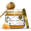 Bees & Trees Manuka Honey 550+ MGO - Pure New Zealand Raw Monofloral Honey - Unpasteurized & Natural - 380g (13.4oz) Glass Jar -