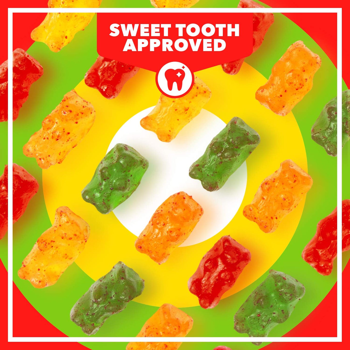Asia Trans Gummy Bears with Li Hing Mui Plum Powder, 18 oz, Multicolor, Soft & Delicious Candy