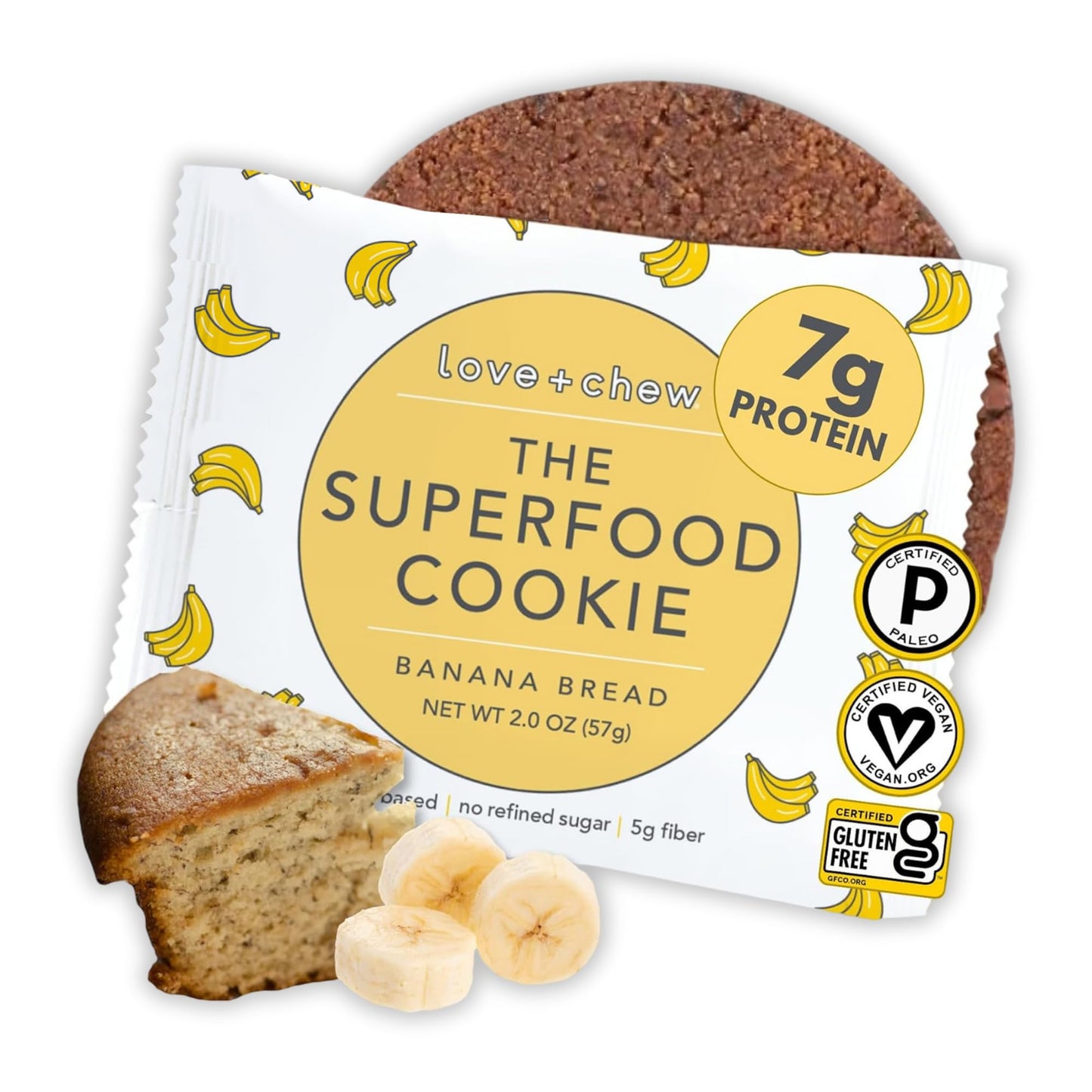 Love and Chew Banana Bread Superfood Cookie, 2 OZ
