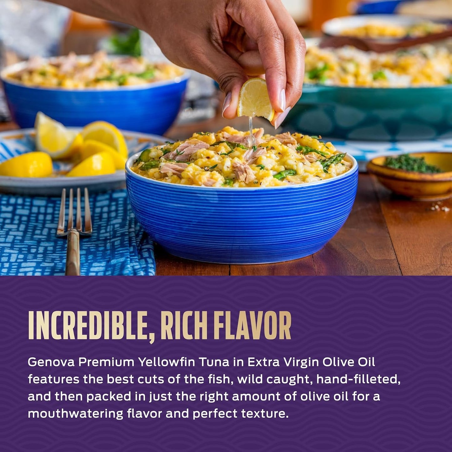 Genova Premium Yellowfin Tuna In Extra Virgin Olive Oil With Sea Salt, Wild Caught, Solid Light, 5 Oz. Can (Pack Of 24)