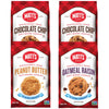 Matts Bakery Variety Pack Cookies - 4 Bags (10.5oz Each) - Soft-Baked, Non-GMO, All-Natural Ingredients - 2 Chocolate Chip, 1 Peanut Butter,
