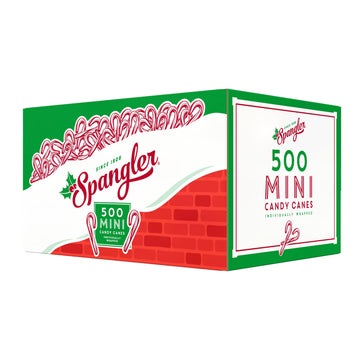 Red And White Peppermint Flavor Mini Candy Canes 1-500 Count Box