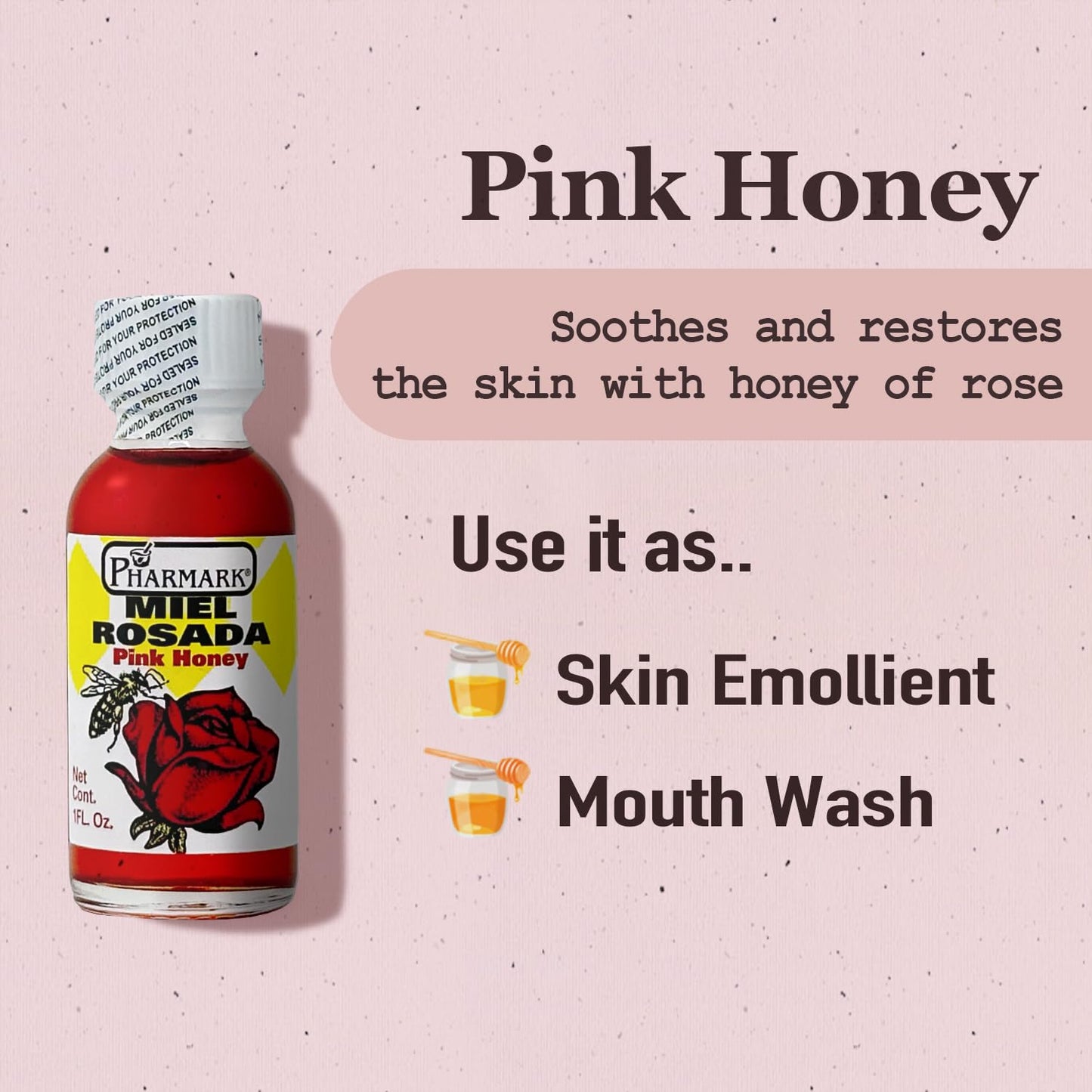 Miel Rosada 1 Oz. Pink Honey By Pharmark