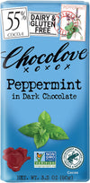 Chocolove Dark Chocolate Peppermint Bars, 55% Cacao, 6 Count, Non-GMO, Rainforest Alliance Certified, 3.2oz Each
