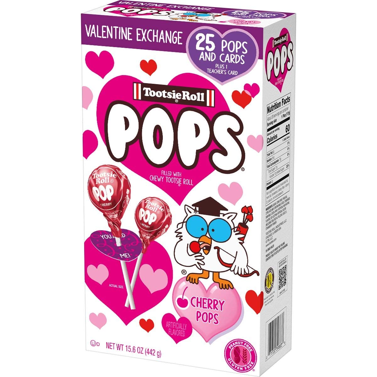 Tootsie Pop Valentine Friendship Exchange Kit, 15.6 Ounce Box