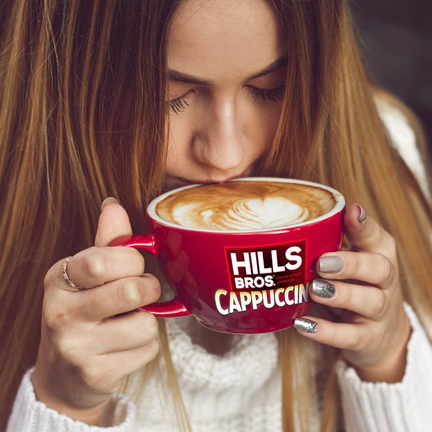 Hills Bros. Variety, 1 Hills Bros. Cappuccino, White Chocolate Caramel, 16 Oz, 1 Hills Bros. Cappucinno, Double Mocha, 16 Oz, 1