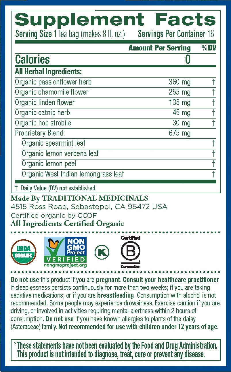 Traditional Medicinals Tea, Organic Nighty Night, Relax & Get A Good Night'S Sleep, 16 Tea Bags