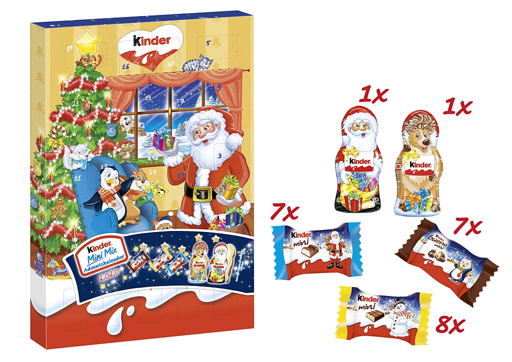 Ferrero Kinder Mini Mix Advent Calendar, 152g