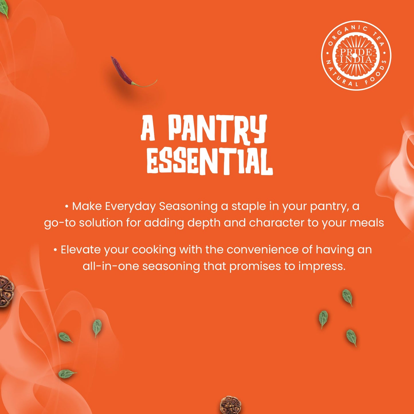 Pride Of India Everyday Seasoning 2.3 Oz (65 Gm) W/ Convenient Grinder Cap Tangy Spicy All Purpose Mixes |Himalayan Pink Salt Ga