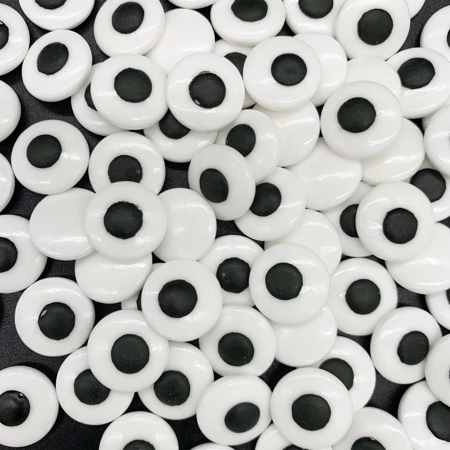 Weraru Big Candy Eyeballs Eye Ball Sweets Cake Cupcake Toppers Cookie Dessert Sprinkles Decorations for Christmas Birthday Party