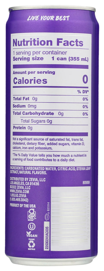 Zevia Soda Grape ( 12 X 12 Oz )