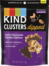 Kind Snack Clusters Dipped, Dark Chocolate Vanilla Cashew, Gluten Free, 4G Protein, 4 Ounce , 8Count