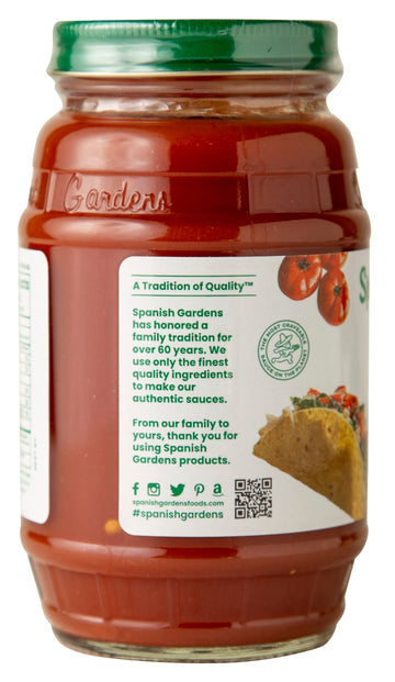 Spanish Gardens Mild Taco Sauce (6 Pack) - Mild Sauce for Authentic Mexican Food - Original Family Recipe for Tex Mex Food (11.5