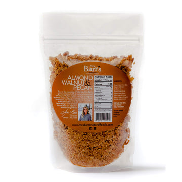 Mrs. Barrs Natural Foods Granola | Almond, Walnut & Pecan | Certified Organic Gluten Free Oats | Soft Texture | Small Batch | Go