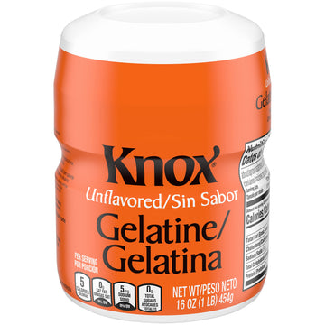 Knox Unflavored Gelatine 16 Oz. Canister (Pack Of 3)