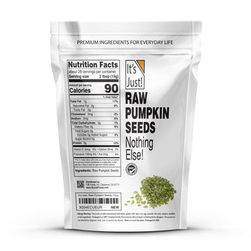 It'S Just - Pumpkin Seeds (Pepitas), No Shell, Keto Friendly Snacking, Non-Gmo, Packed In Usa (Raw/Unsalted, 15 Ounce)