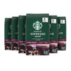 Starbucks Whole Bean Coffee, Dark Roast Coffee, Espresso Roast, 100% Arabica, 6 Bags (18 Oz Each)