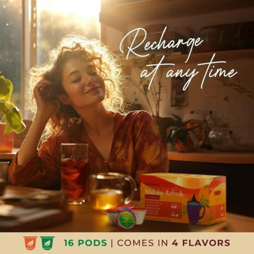 Gya Tea Co Mid-day Refresh Tea Pod Collection Gift Set - Assorted Flavors, 16 Count