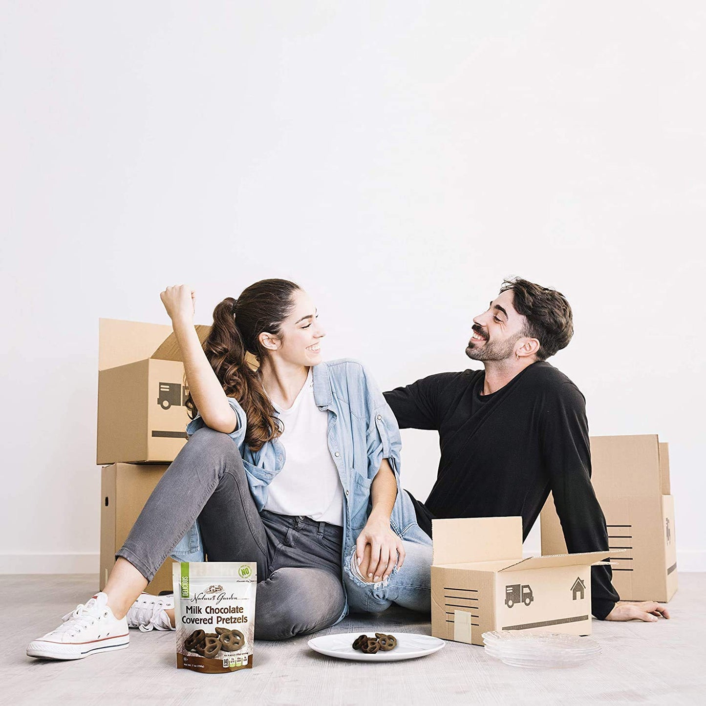 Nature'S Garden Milk Chocolate Covered Pretzels - No Trans Fat, Indulgent Snack, Milk Chocolate Pretzels - 7 Oz Bag (Pack Of 1)