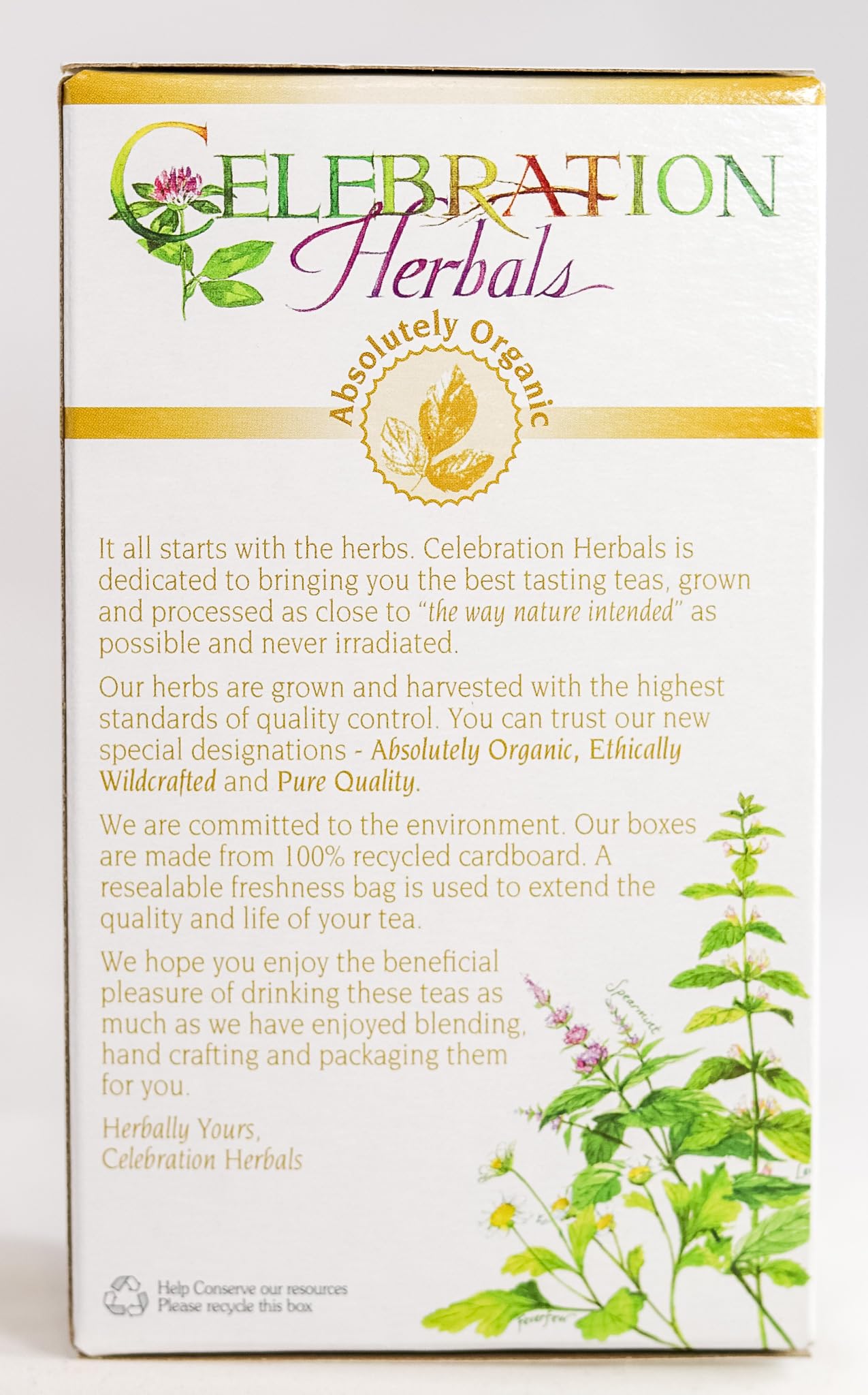 Celebration Herbals Slippery Elm Bark Powder Tea Caffeine Free 40g, 1.44 Ounce