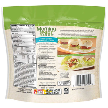 Morningstar Farms Veggie Buffalo Wings, 10.5 Ounce -- 6 Per Case.