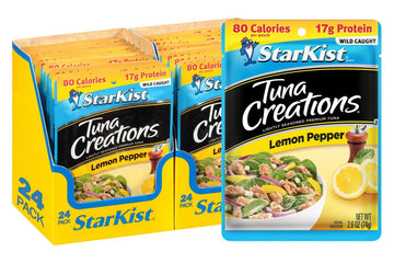 Starkist Tuna Creations, Lemon Pepper, Packaging May Vary, 2.6 Oz, Pack Of 24