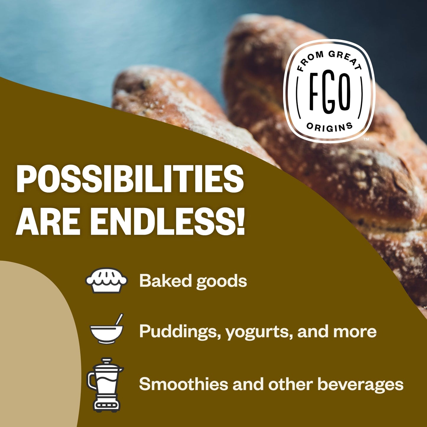 FGO Organic Whole Golden Flax Seeds, Sproutable, Grown in USA, 2 Pound (Pack of 1)