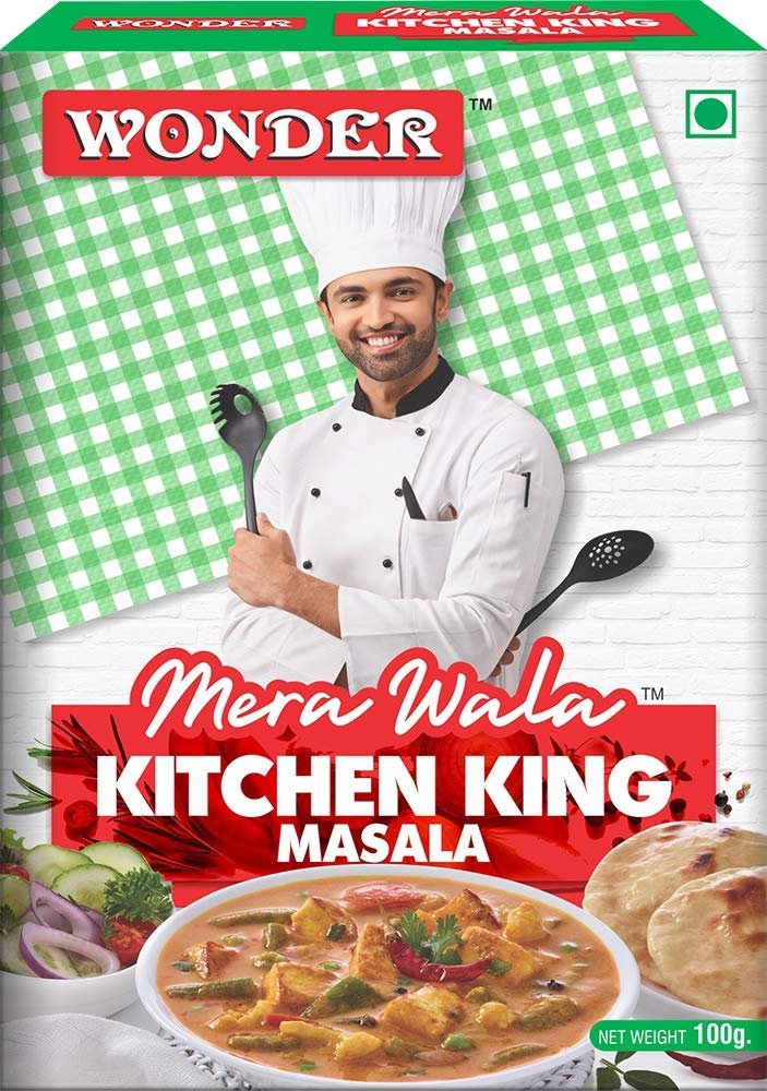 Wonder Mera Wala Kitchen King Masala, (100G)/ Blended Spice Mix/For Delicious & Flavourful Cooking/No Artificial Flavour Added