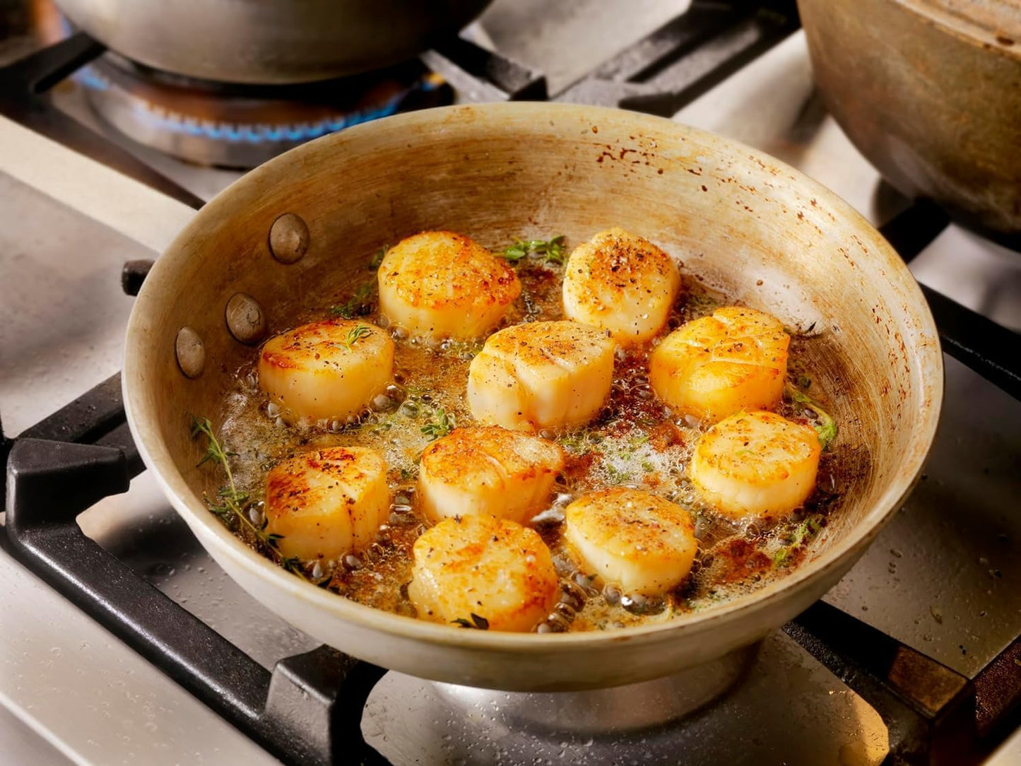 New York Steak & Seafood Jumbo Scallops - Frozen Sea Scallops - Wild Caught Fresh Dry Scallops Without Water Added (2 Lbs. Scall
