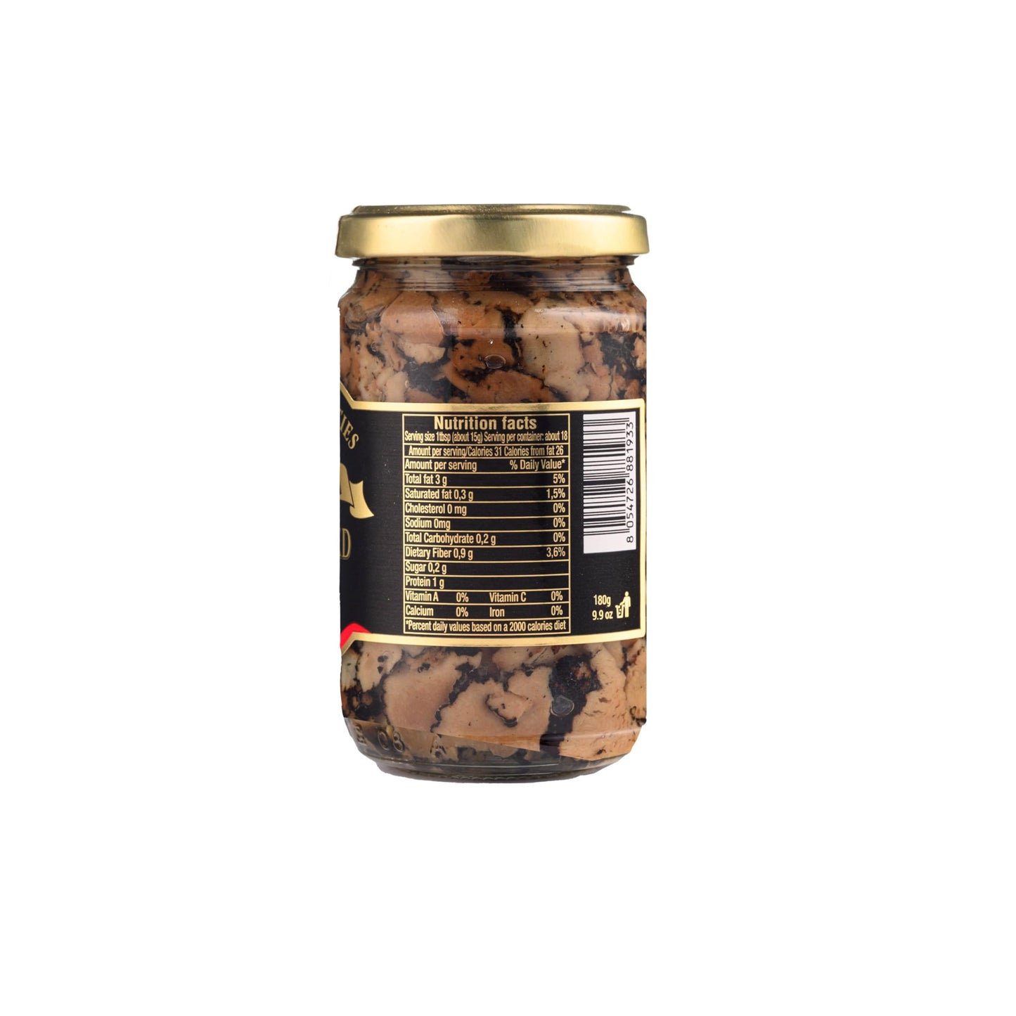 La Rustichella - Black Sliced Truffle - 100% Made In Italy | Vegan, Gluten-Free, Cholesterol-Free (6.35 Oz (180 Gr))