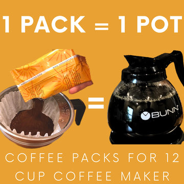 Coffee Packets, Breakfast Blend Medium Roast Coffee Packs, Coffee Singles, Coffee Packets Single Serve, Individual Coffee Packet