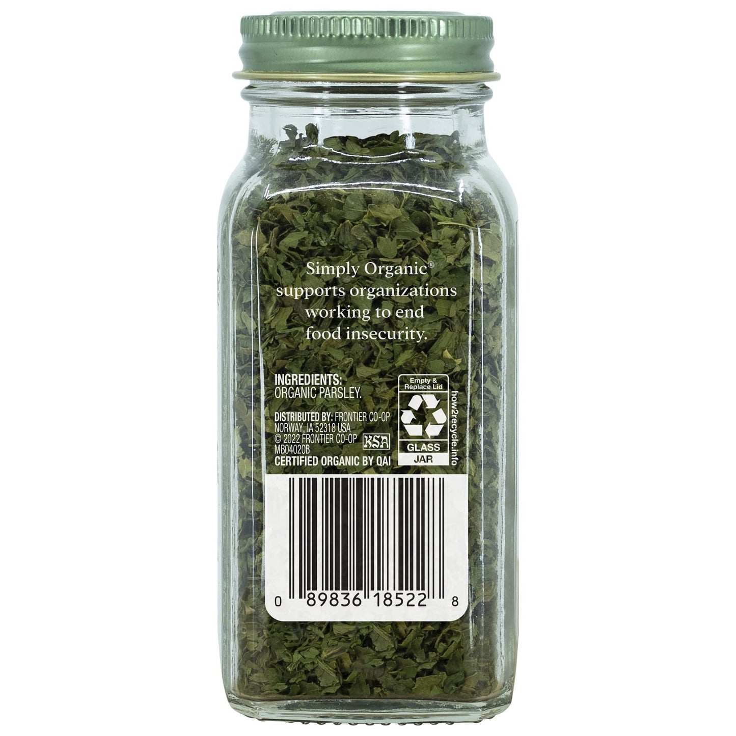 Simply Organic Parsley Flakes, Cut & Sifted, Certified Organic | 0.26 oz | Pack of 2 | Petroselinum crispum var. neapolitanum