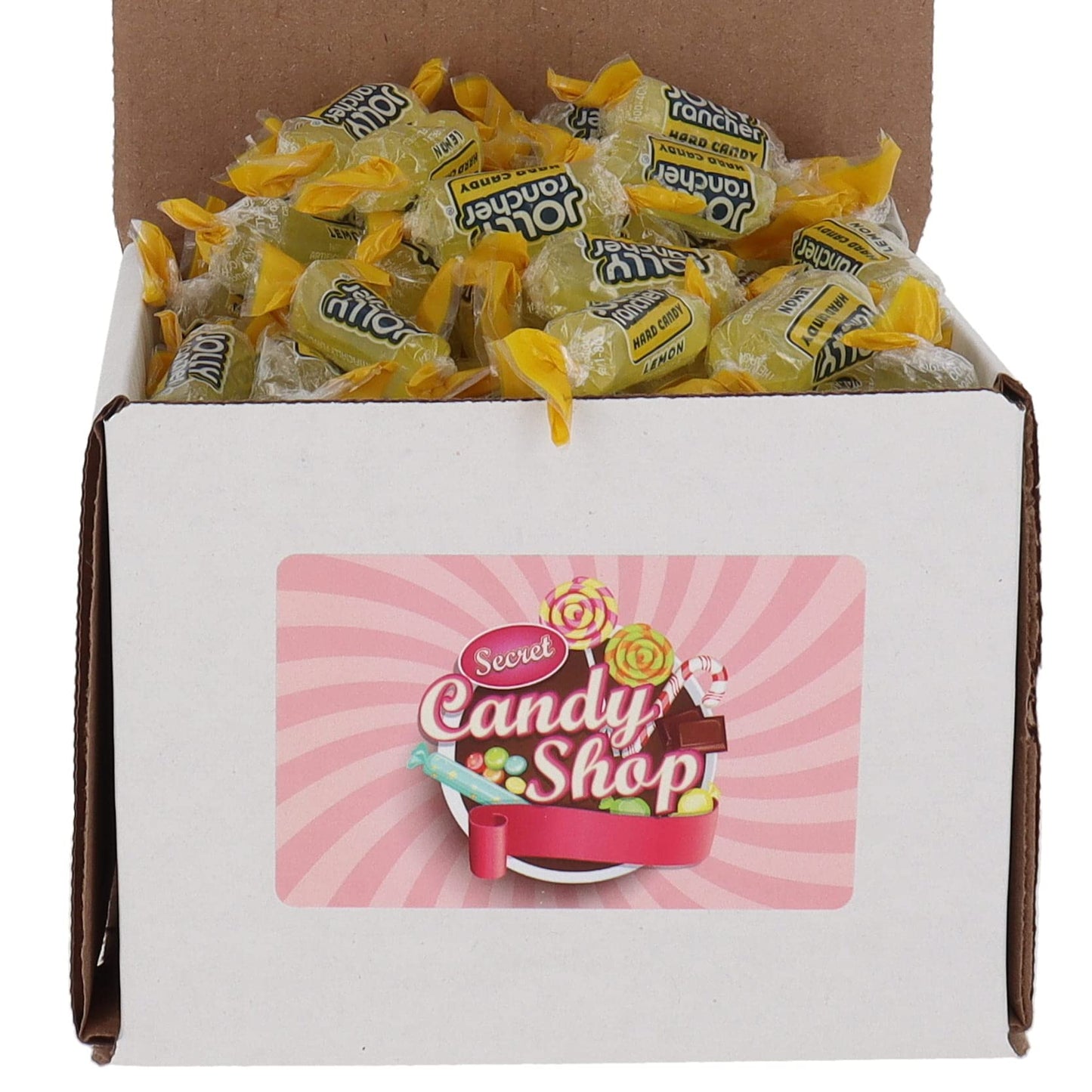 Secret Candy Shop Jolly Rancher Flavor Hard Candy Bulk In Box (Individually Wrapped) (Lemon, 1Lb)