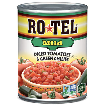 ROTEL Mild Diced Tomatoes and Green Chilies, Perfect for Taco & Dip Recipes, 10 oz. (Pack of 12)