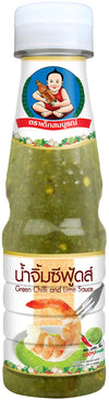 Healthy Boy Seafood Dipping Sauce (Green Chili & Lime) 6 Ounces, Product of Thailand (Pack of 1)