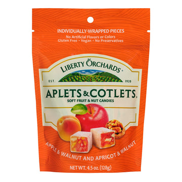 Liberty Orchards New Aplets & Cotlets Package! - Vegan Turkish Delight 4.5Oz