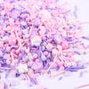 Edible Seashell Sprinkles For Cake Decorating, Seashells Cake Decorations Mix, White Pink Pearl Sprinkles, Jimmy, Confetti, Perf