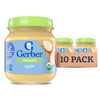 Gerber Stage 1 Baby Food, Organic Apple Jar, Fruit Puree, Vitamin C, Non-Gmo, Baby Food Fruit, Puree Jars Glass, 10-Pack